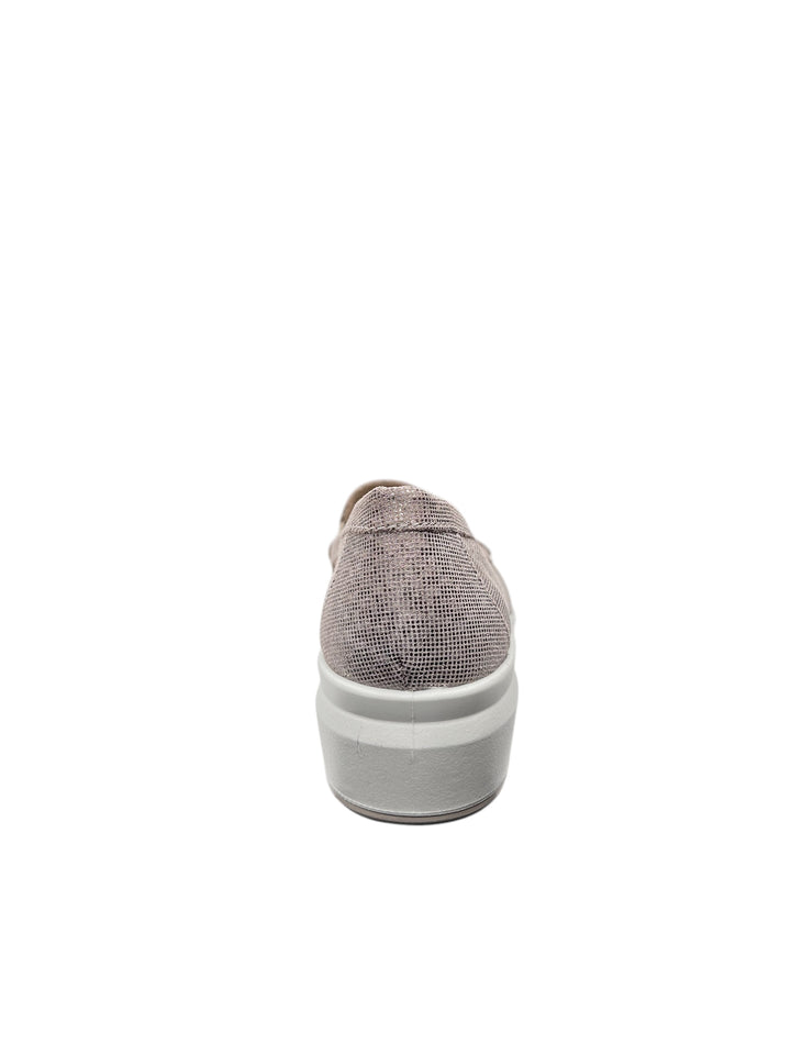 mocassini donna pelle enval soft art.7751811 champagne