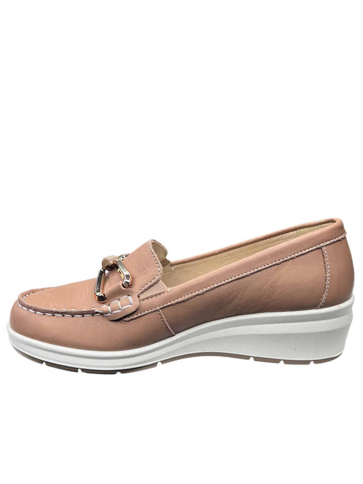 mocassini donna pelle enval soft art.7751911 camel
