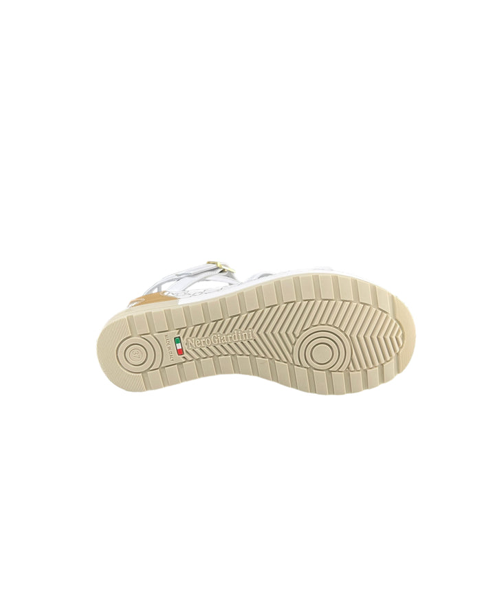 sandali donna pelle nerogiardini art. e307758d707 bianco