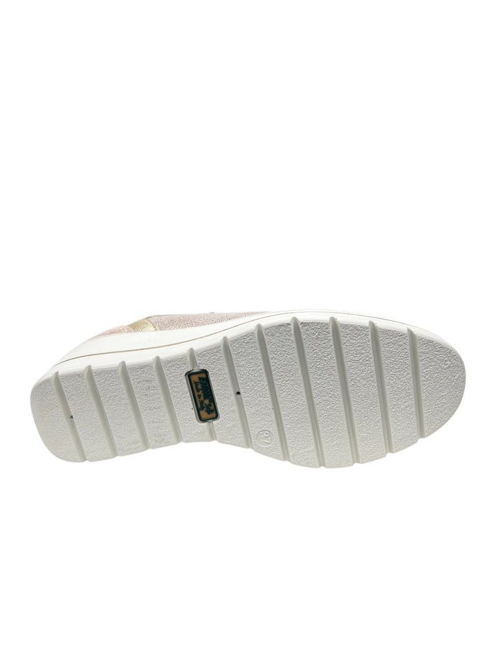 sneakers donna pelle enval soft art.7759422 platino