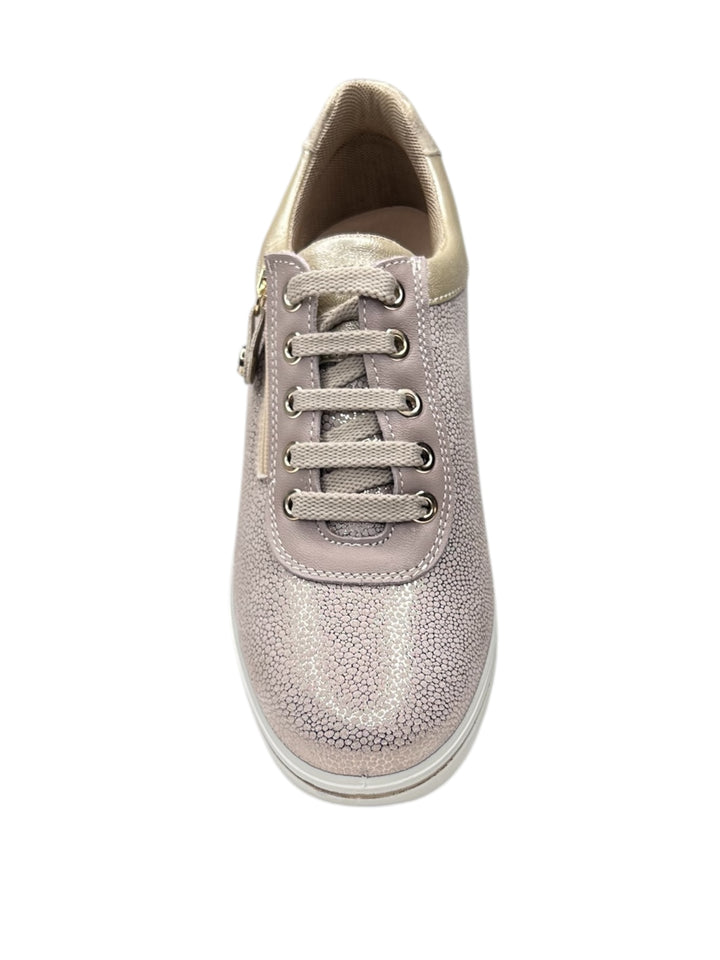 sneakers donna pelle enval soft art.7759422 platino