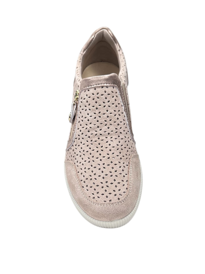 sneakers donna pelle enval soft art.7769133 visone