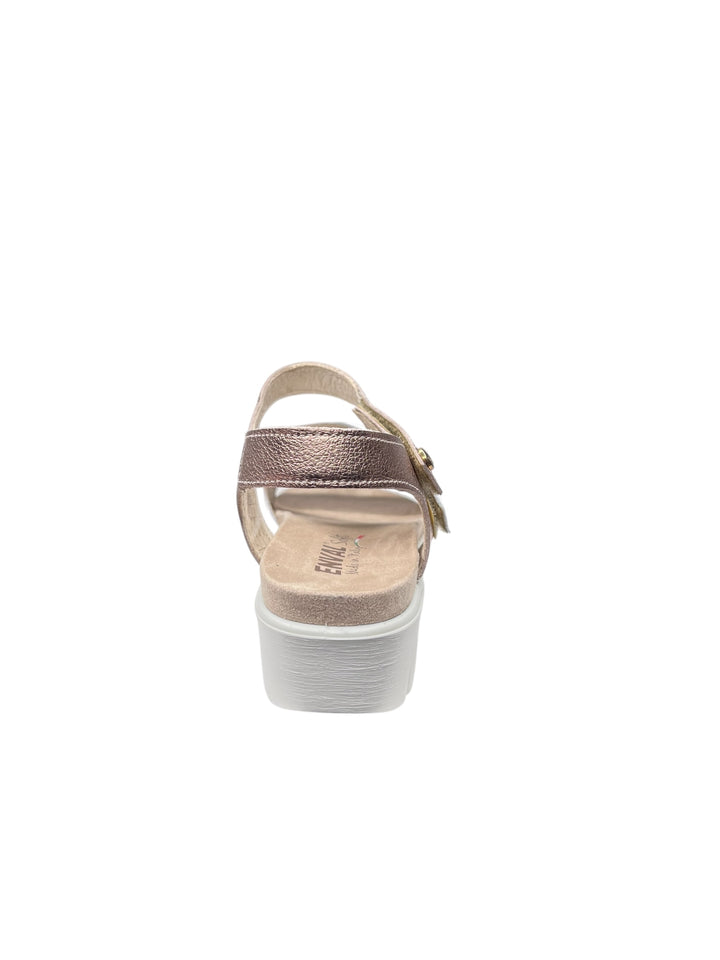 ENVAL SOFT sandali donna in pelle beige scuro