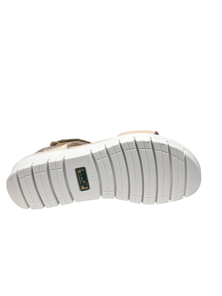 ENVAL SOFT sandali donna in pelle beige scuro