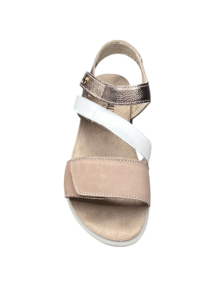 ENVAL SOFT sandali donna in pelle beige scuro