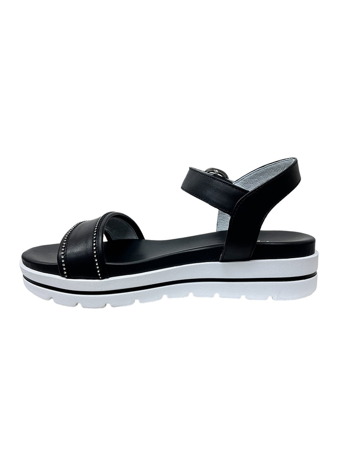 sandali donna pelle nero giardini art.e307812d100 nero