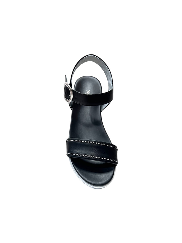 sandali donna pelle nero giardini art.e307812d100 nero