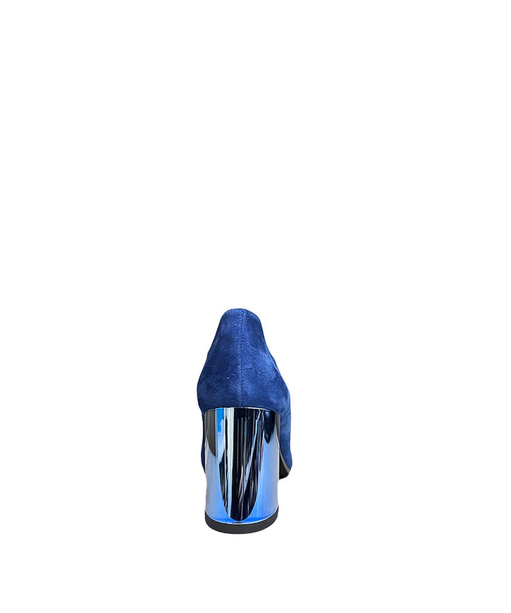 Décolleté donna camoscio nero giardini art.7941d222 blu cobalto