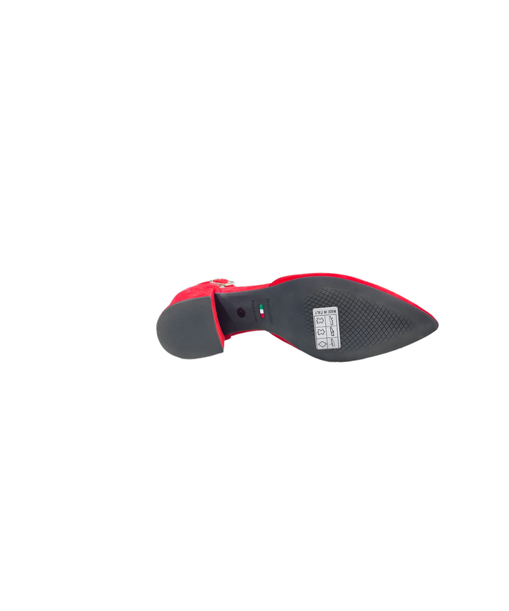 décolleté donna pelle scamosciata nero giardini art. 7991de600 rosso