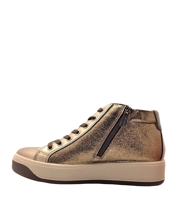 sneaker alta donna pelle igi&co art. 8172722 BRONZO