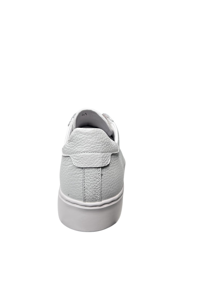 sneakers uomo pelle  exton art.830 bianco