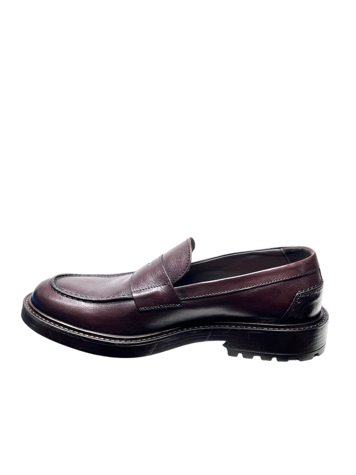 mocassini uomo pelle exton art.8321 castagno