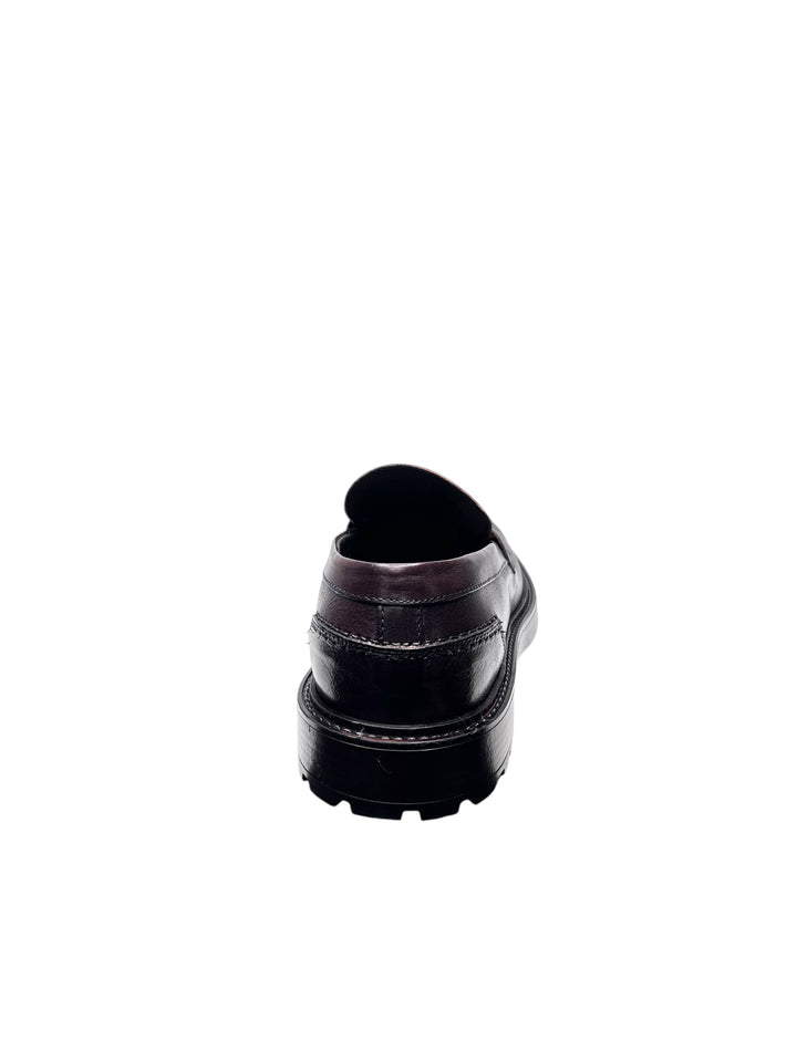 mocassini uomo pelle exton art.8321 castagno