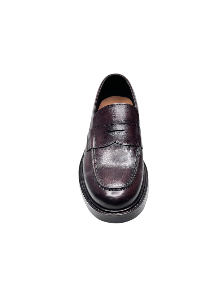 mocassini uomo pelle exton art.8321 castagno