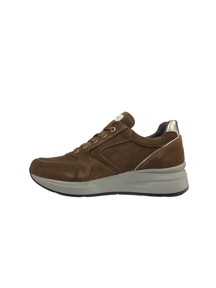 sneakers donna pelle nero giardini art.i308371d339 malto