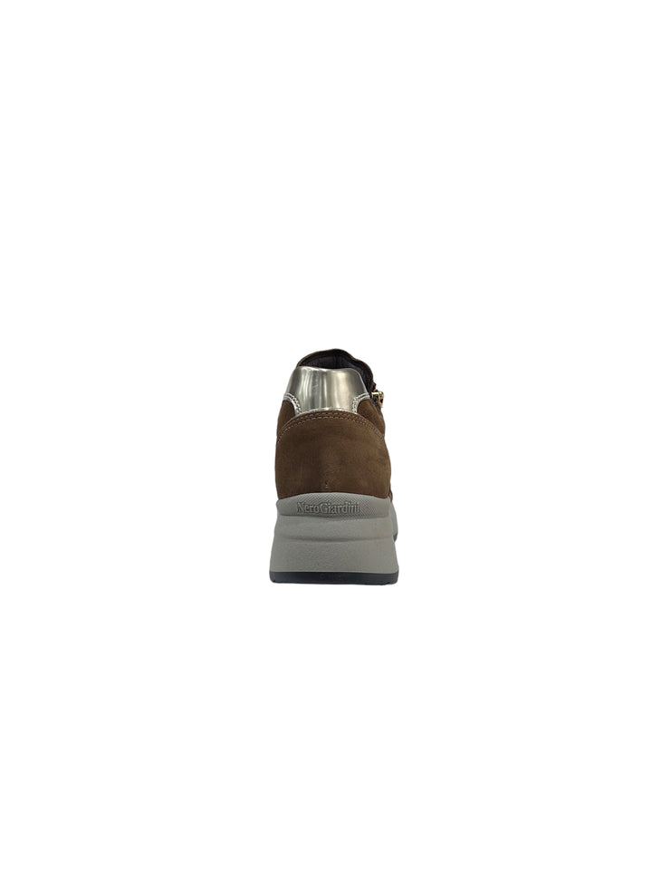 sneakers donna pelle nero giardini art.i308371d339 malto