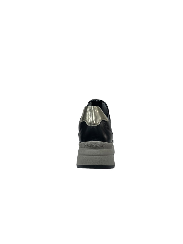 sneakers donna pelle nero giardini art.i308375d100 nero