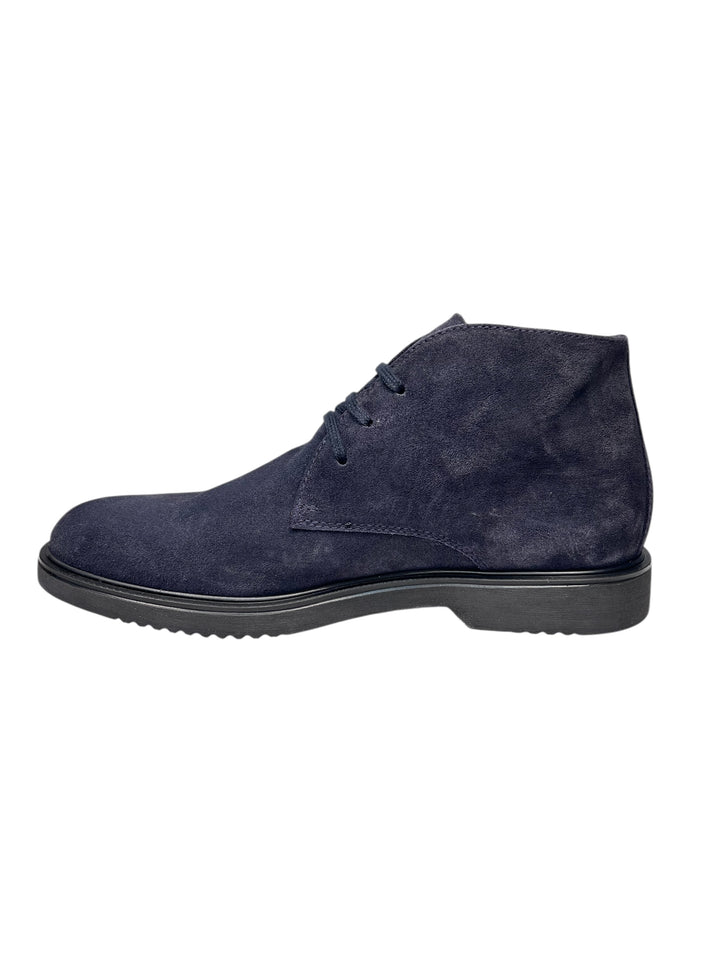polacchino uomo pelle blu