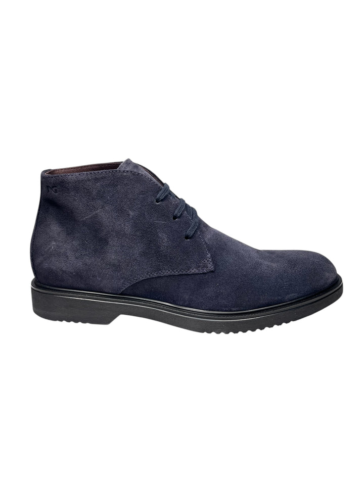 polacchino uomo pelle blu