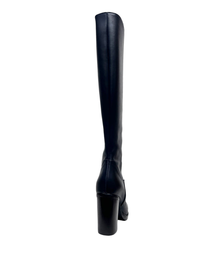 stivali donna pelle gianni crasto art.8552 blu ink