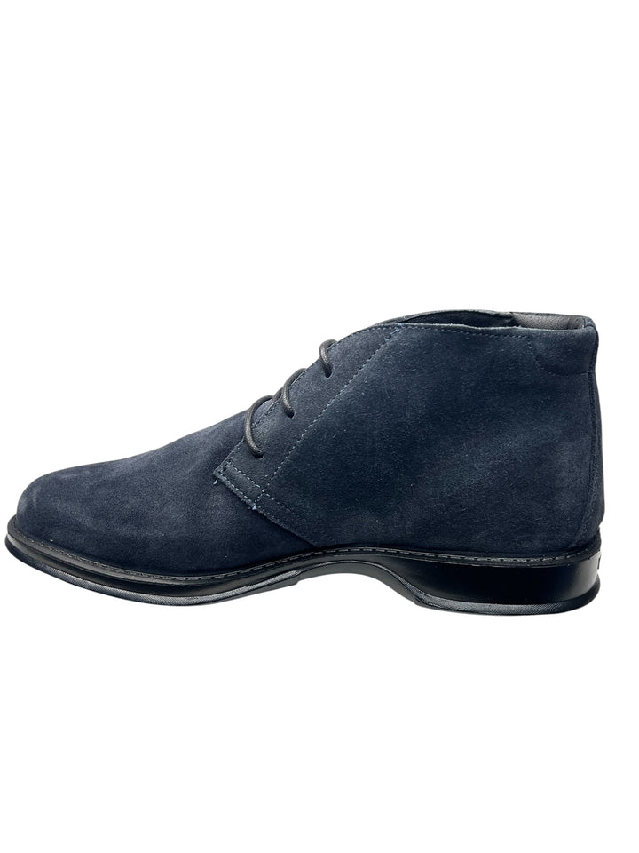 polacchino goretex uomo pelle blu notte