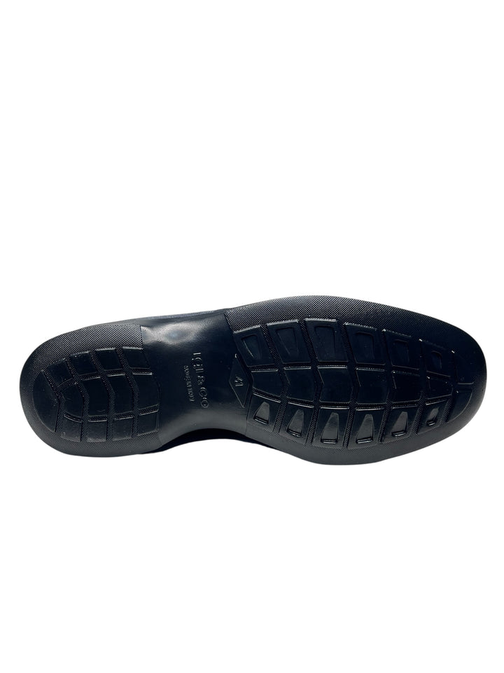 polacchino goretex uomo pelle blu notte