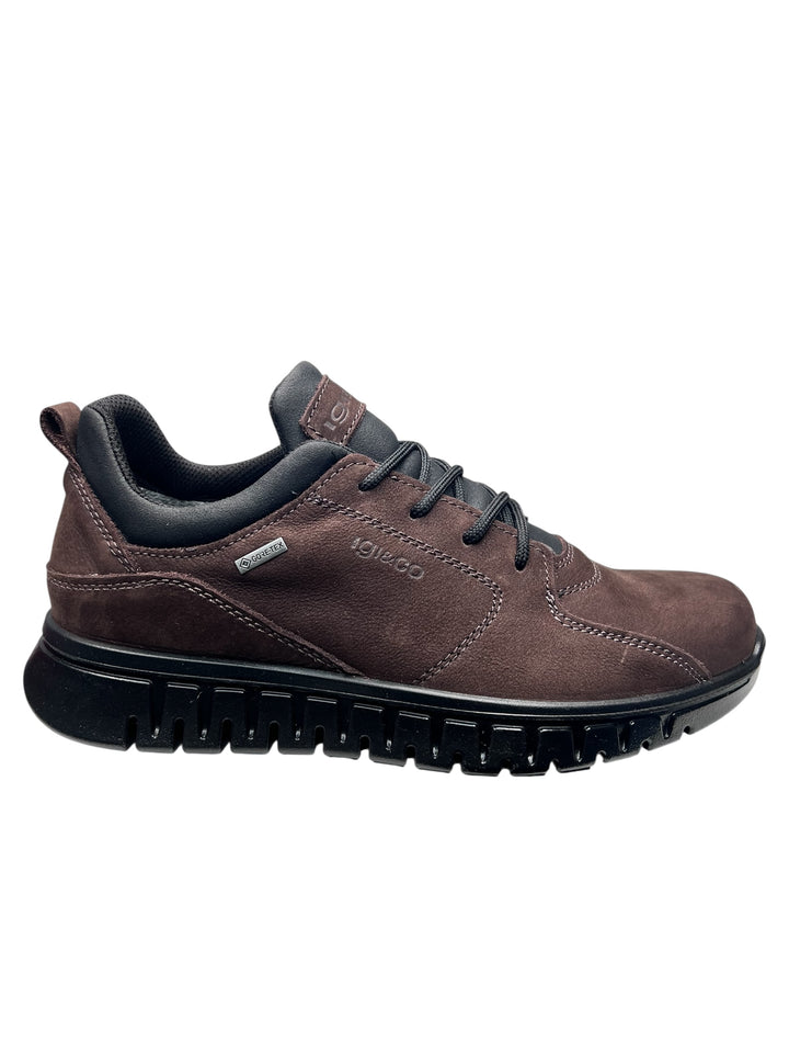 scarpa goretex uomo pelle caffè