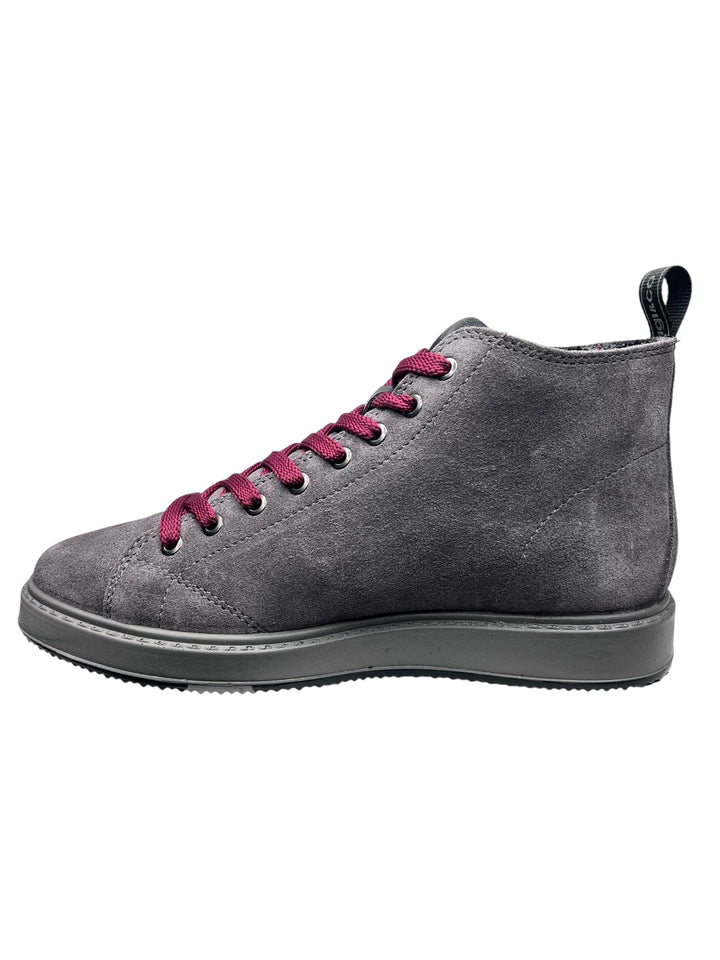 sneaker alta uomo pelle