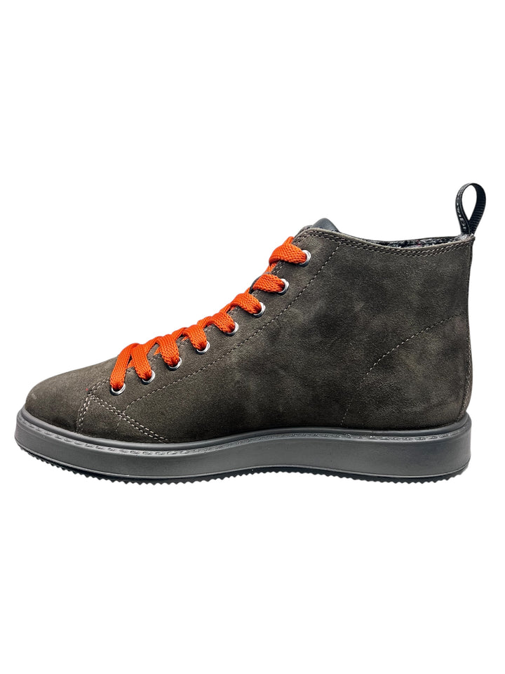 sneaker alta uomo pelle
