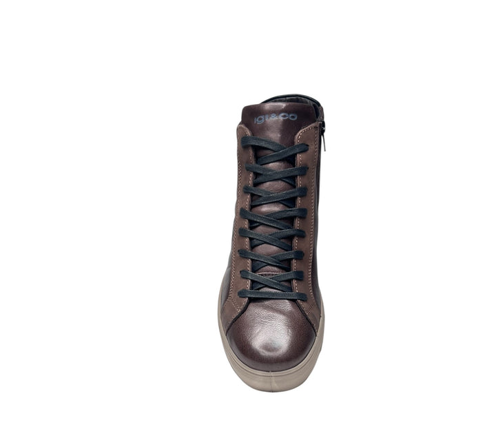 sneaker alta uomo pelle