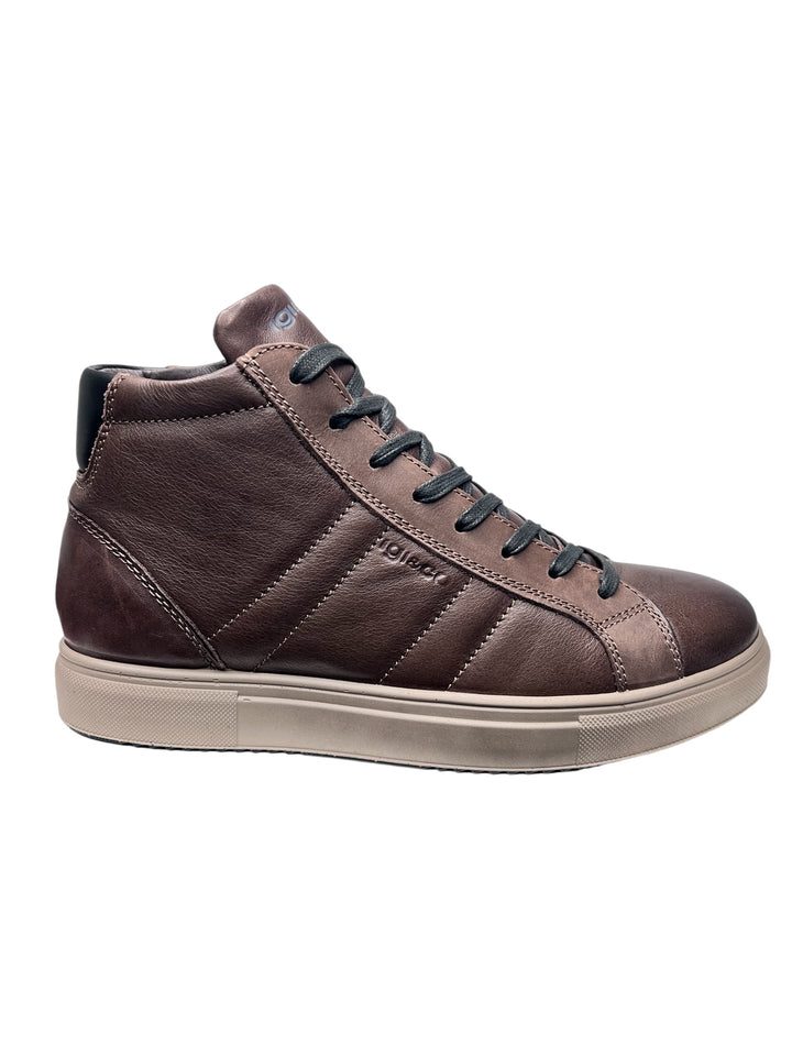 sneaker alta uomo pelle