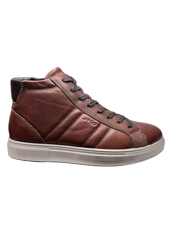 sneaker alta uomo pelle