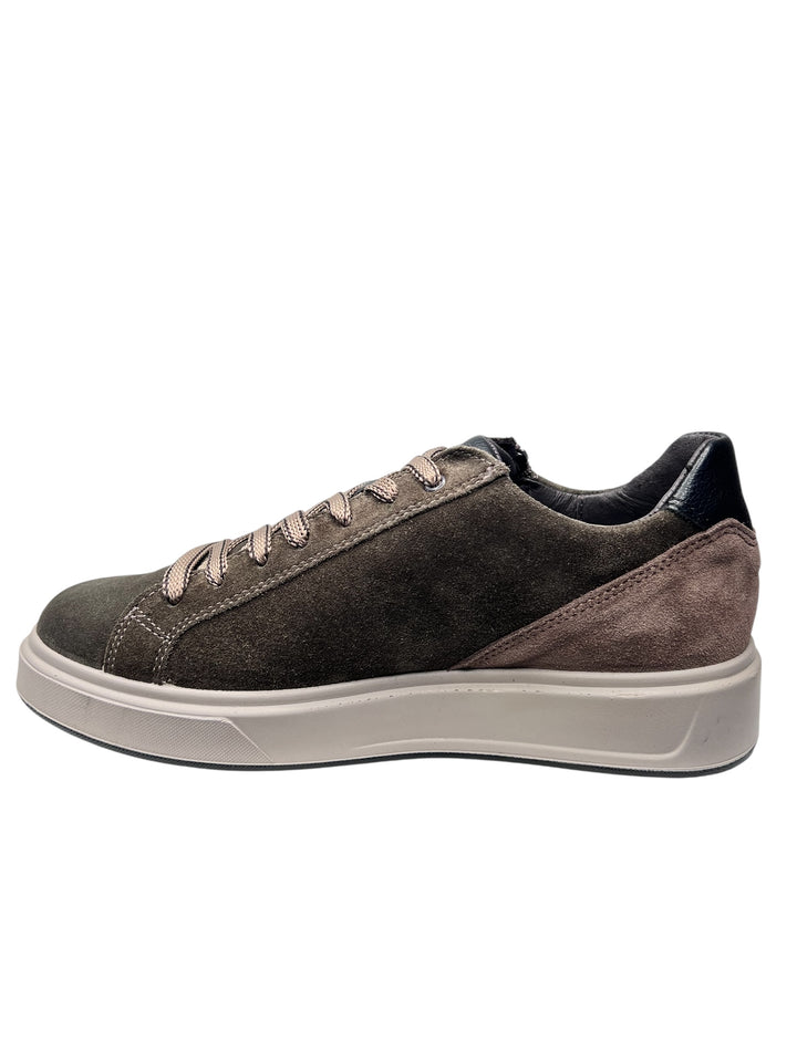 sneaker uomo pelle bosco-beige