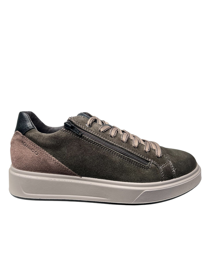 sneaker uomo pelle bosco-beige