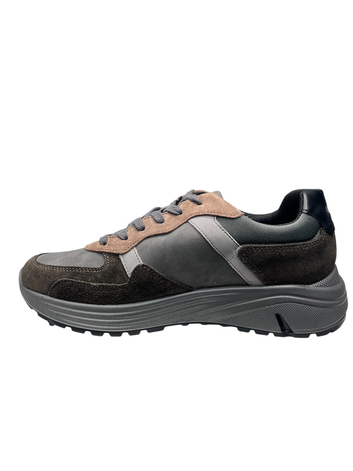 sneaker uomo pelle bosco-sesamo