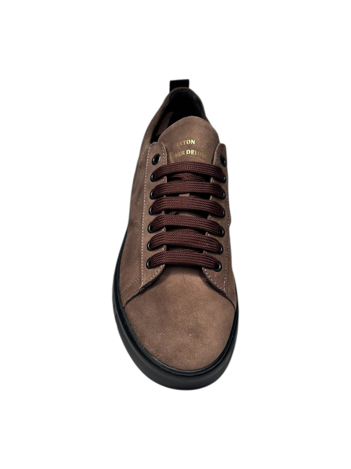 sneaker uomo pelle taupe
