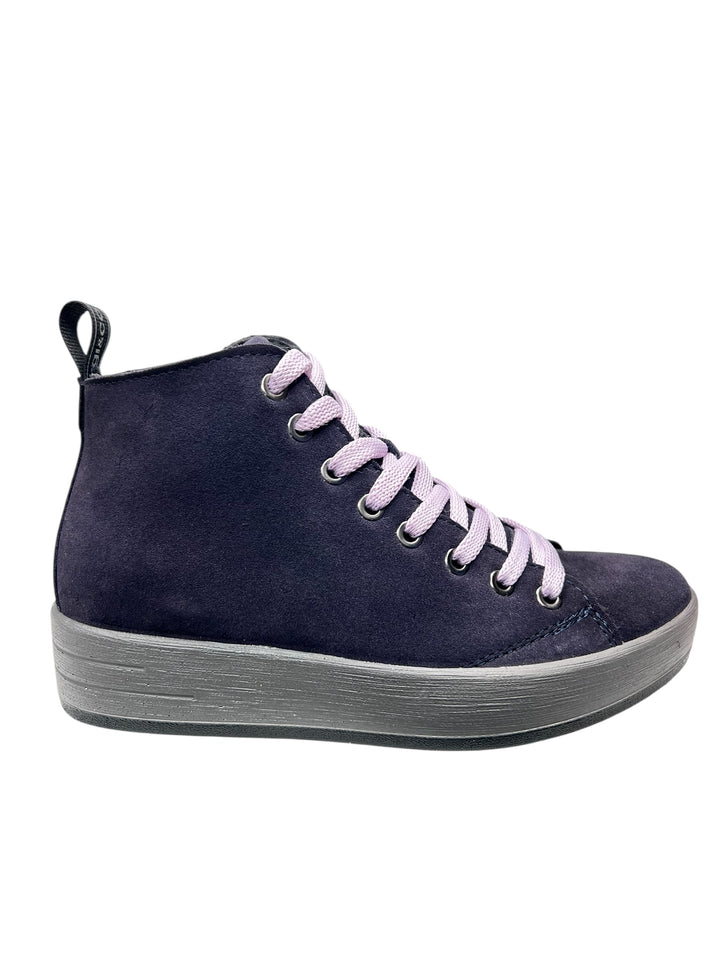 sneaker alta donna pelle