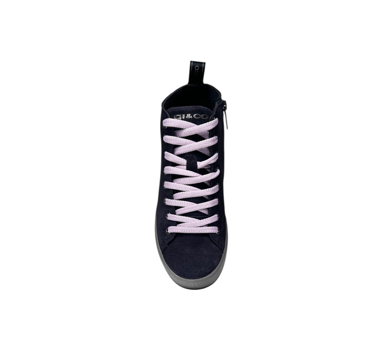 sneaker alta donna pelle