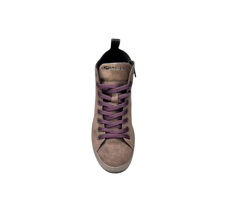 sneaker alta donna pelle
