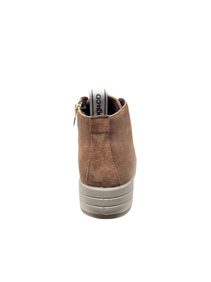 sneaker alta donna pelle