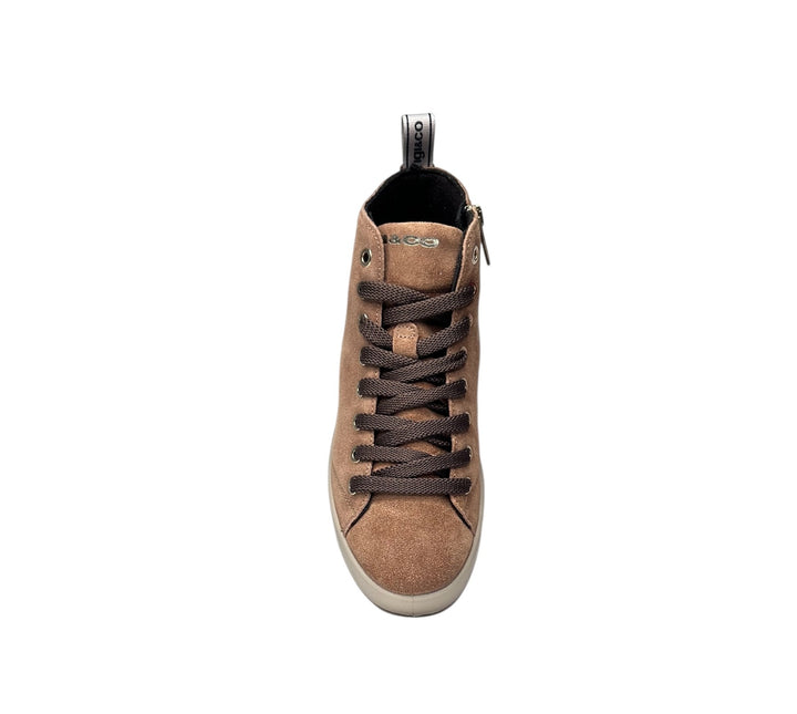 sneaker alta donna pelle