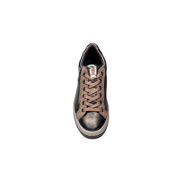 sneaker donna pelle taupe