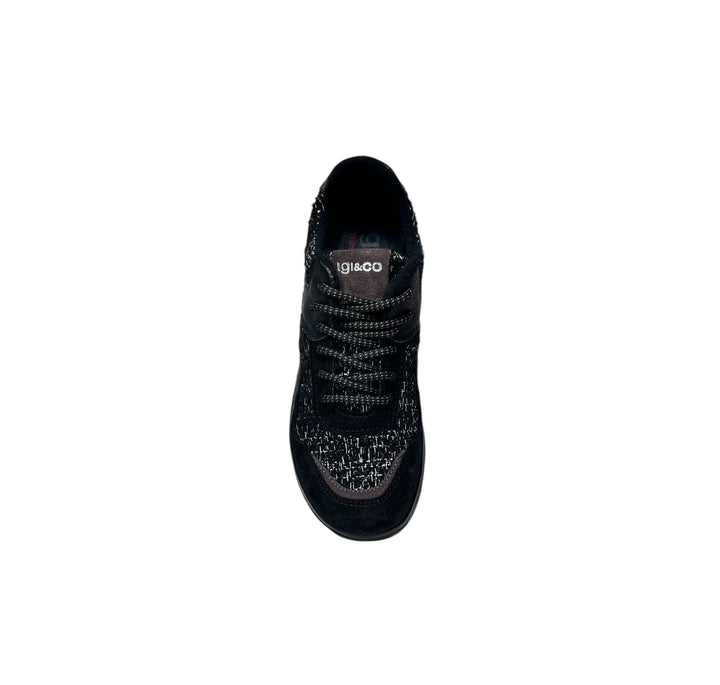 sneaker donna pelle nero