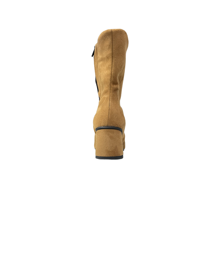 tronchetti donna pelle scamosciata frau art.8801 camel