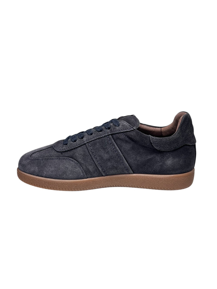 sneaker uomo pelle blu