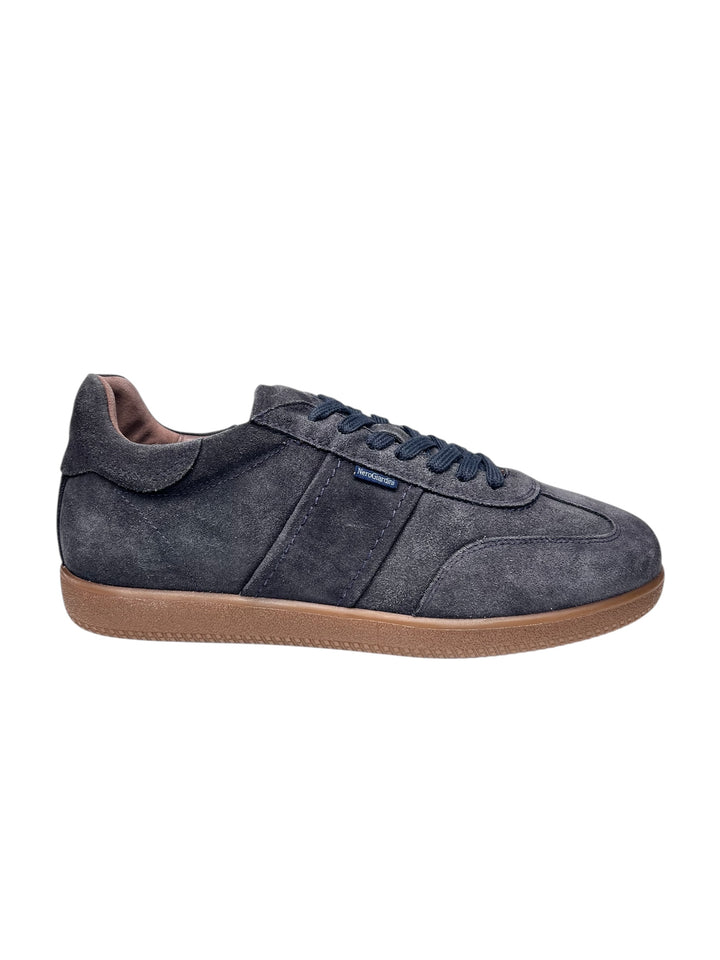sneaker uomo pelle blu