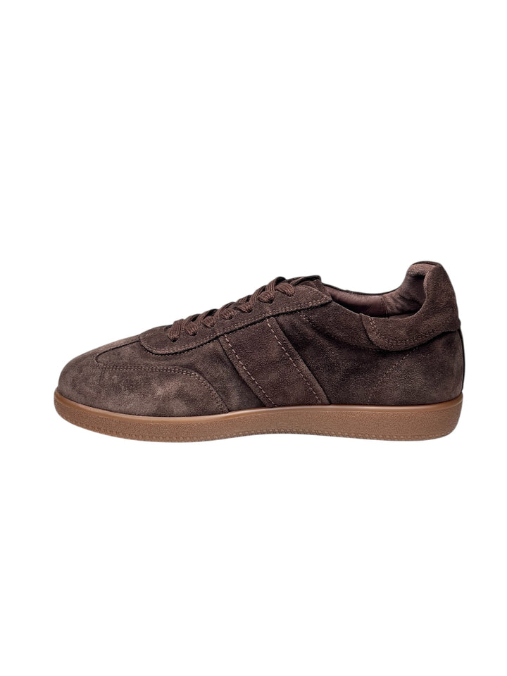 sneaker uomo pelle testa di moro