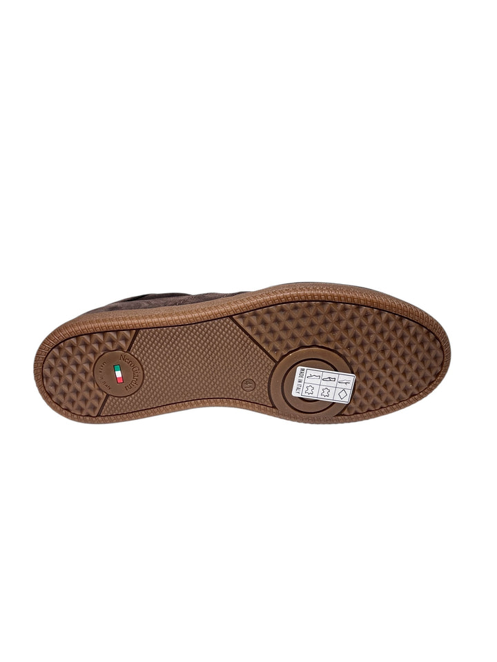 sneaker uomo pelle testa di moro