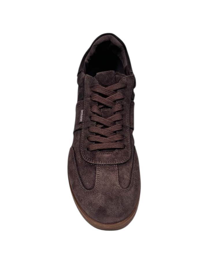 sneaker uomo pelle testa di moro