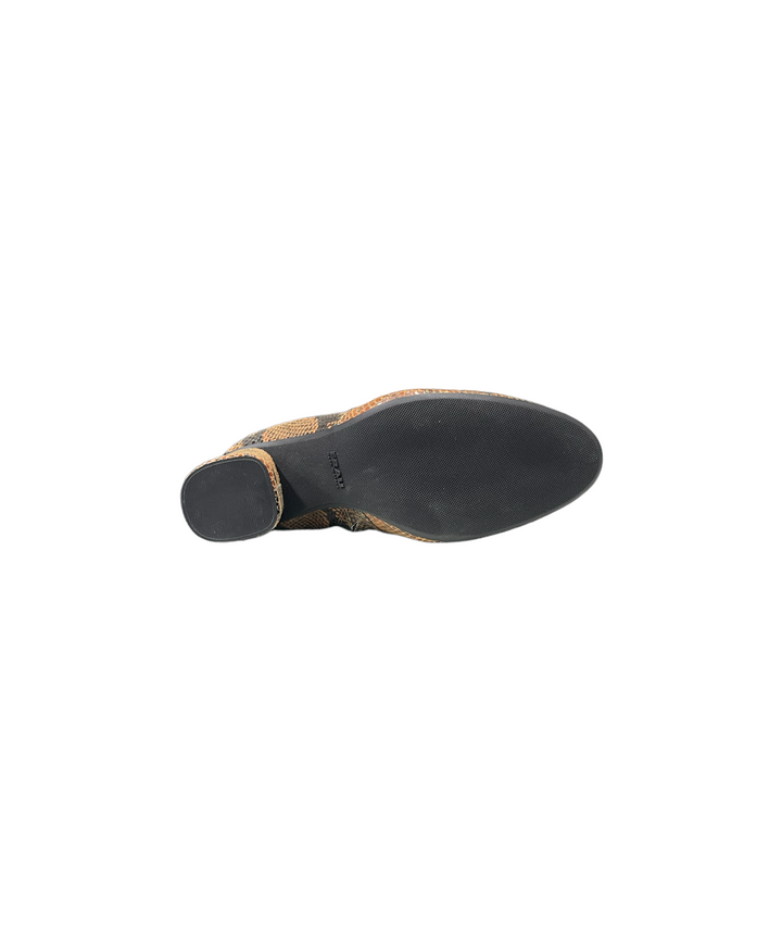 stivale donna frau pelle stampa rettile art.8942 cuoio